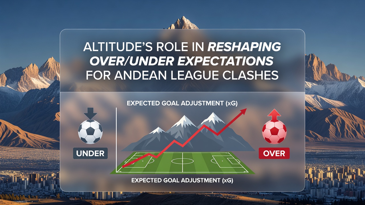 High-altitude football stadium in the Andes during a league match, showing thin air effects on players