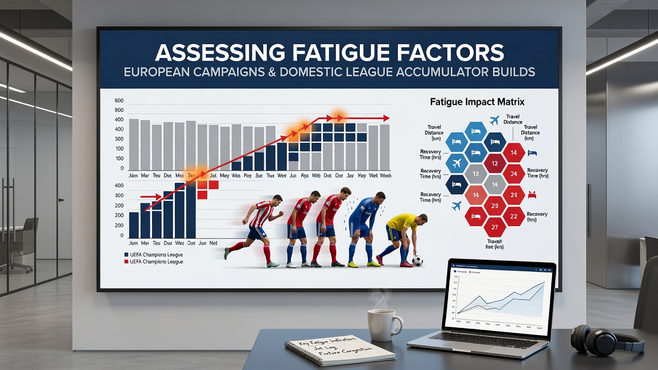 Football players showing signs of fatigue after a midweek European match during a domestic league fixture
