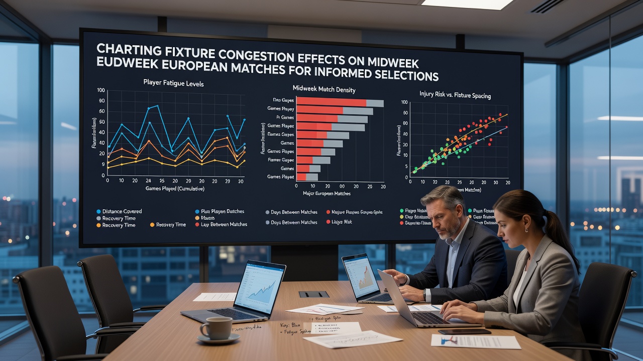 Graph showing performance metrics during congested fixture periods in European competitions