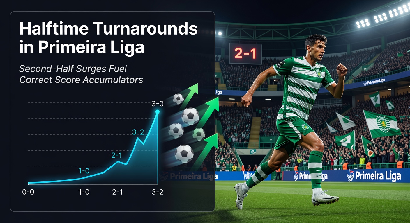 Primeira Liga players celebrating a dramatic second-half equalizer during a packed stadium match