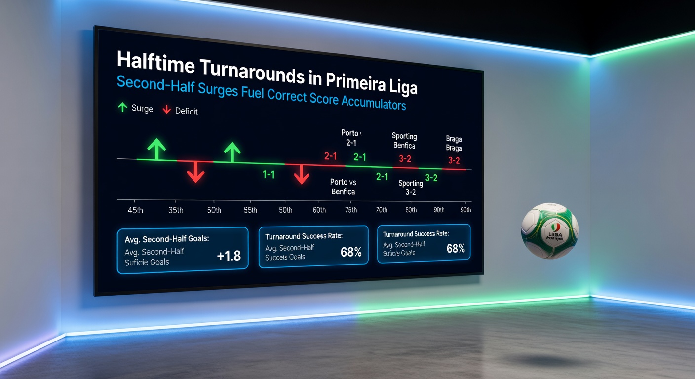 Close-up of a Primeira Liga referee signaling halftime as tensions build for the second-half surge