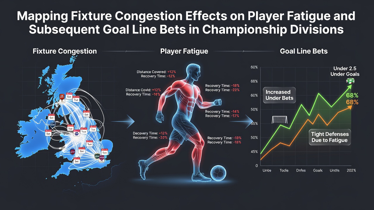 Chart showing fixture density across championship divisions and corresponding player workload data