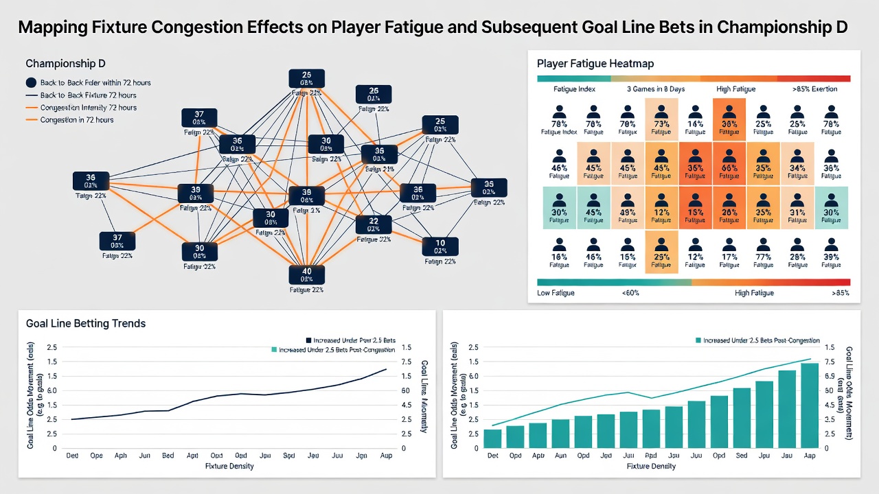 Graph illustrating goal averages before and after fixture congestion periods in championship matches