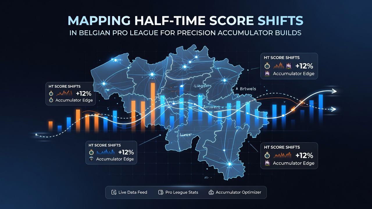 Belgian Pro League match action showing players during a half-time transition period