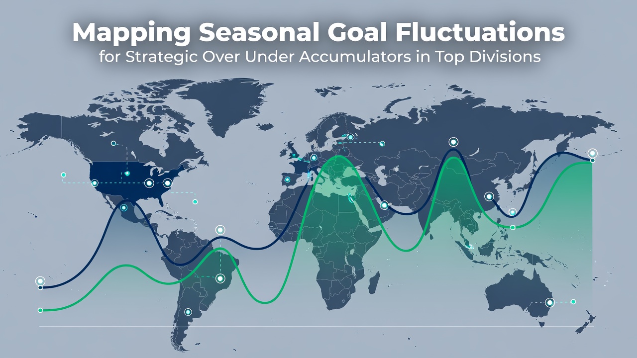 Seasonal goal trend charts across major European football leagues showing fluctuations in over and under 2.5 goals matches