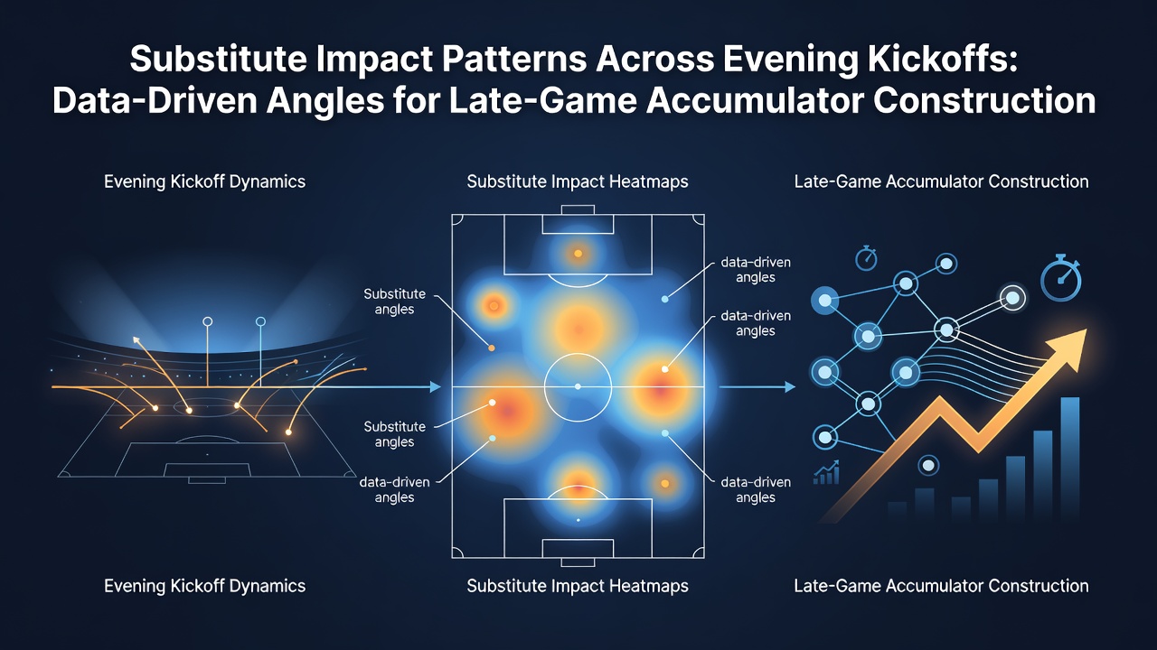 Analysis of substitute patterns during evening football fixtures showing late-game impacts on match outcomes
